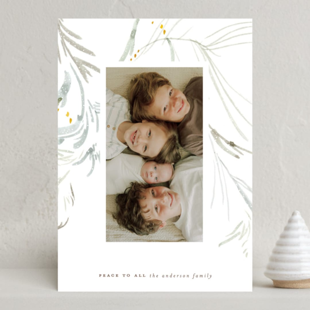 "Winter Whites" - Holiday Cards in Snowball by Eve Schultz - Front