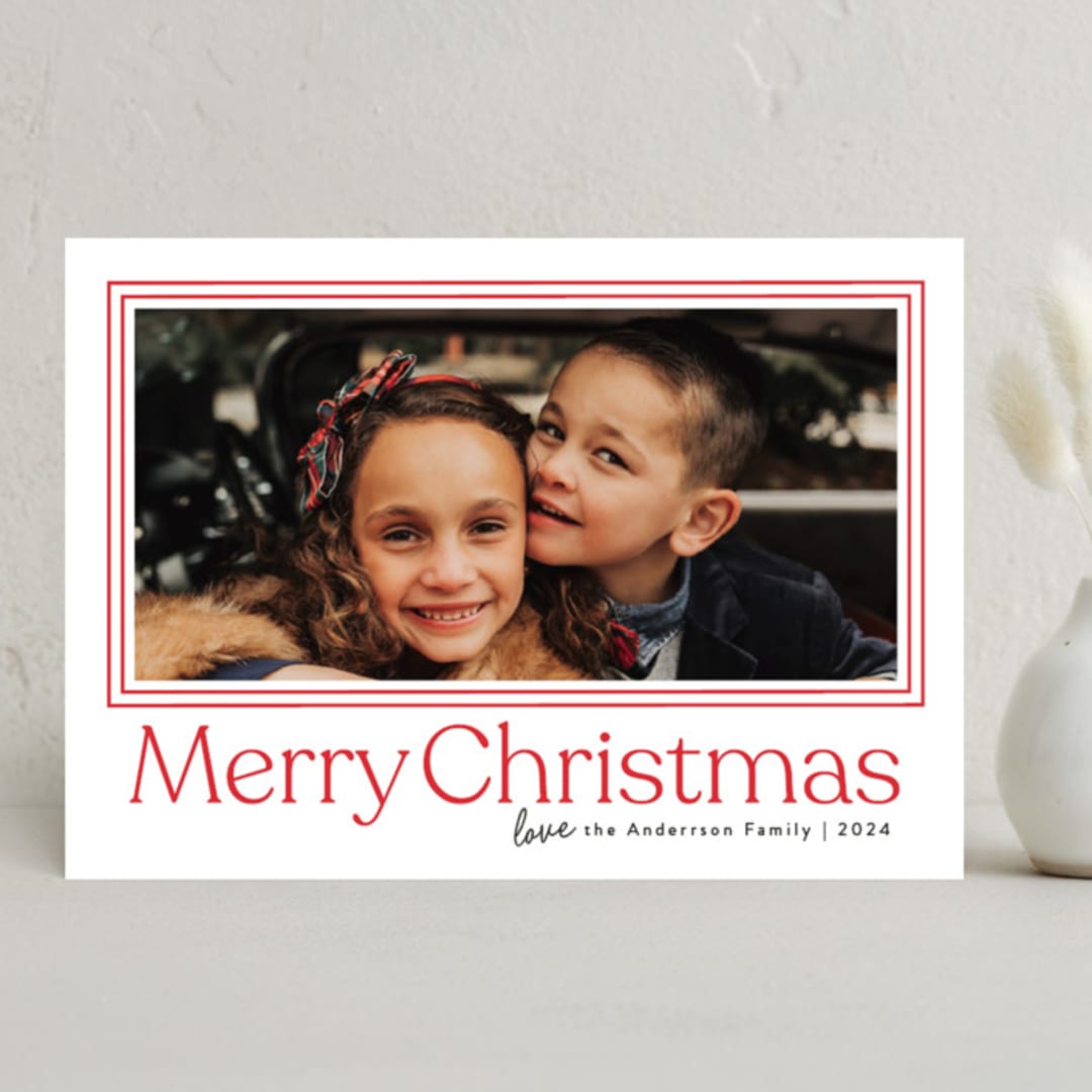 "Classic Berry" - Holiday Cards in Berry by Ellis - Front