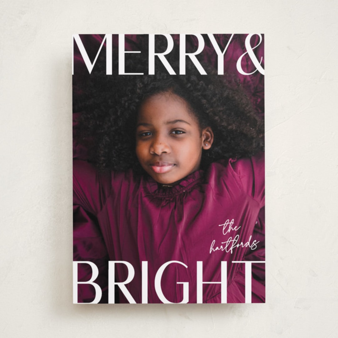 "Bright" - Holiday Cards in North Star by Susan Asbill - Front