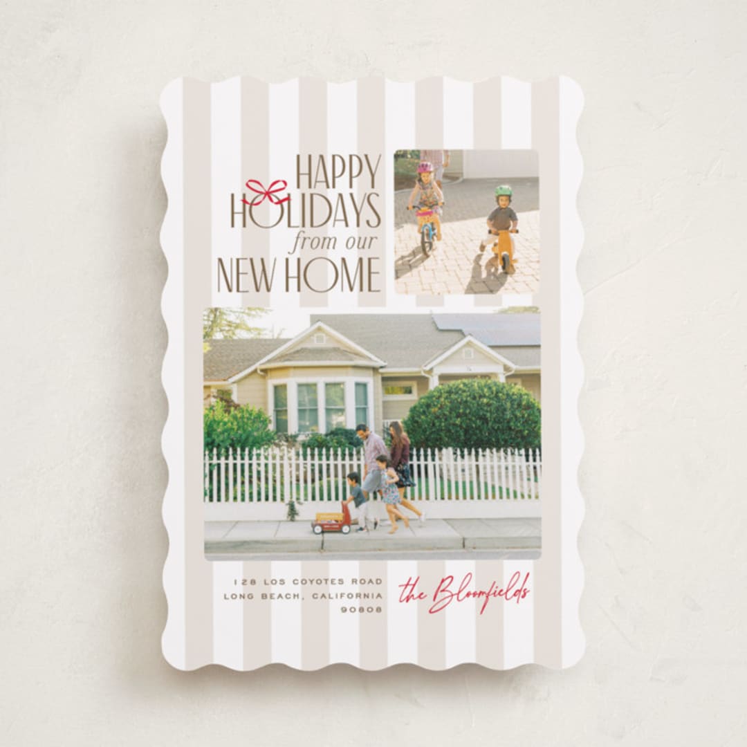 "From Our New Home" - Holiday Cards in Toasted Marshmallow by Owl and Toad - Front