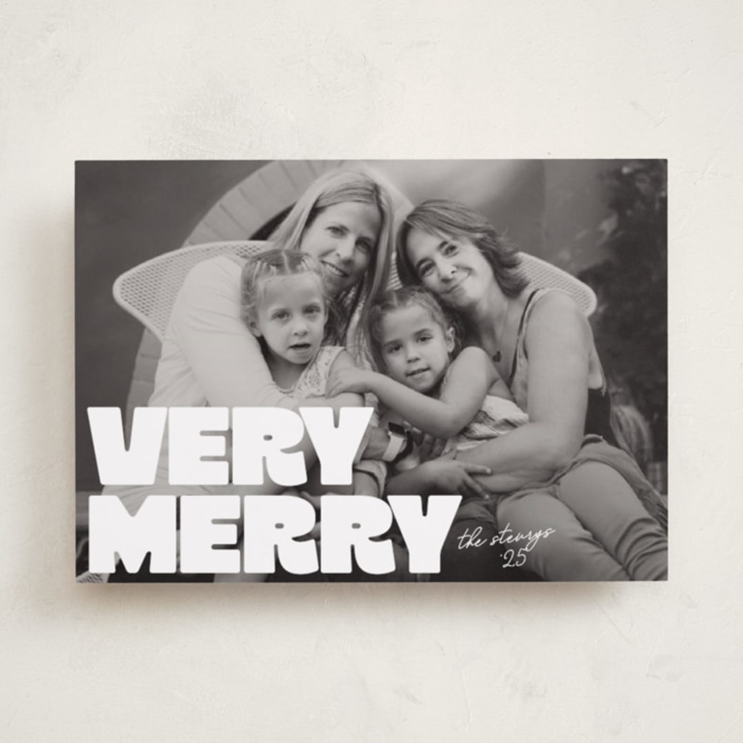 "Very Bold" - Holiday Cards in Snowflake by Jessie Steury - Front