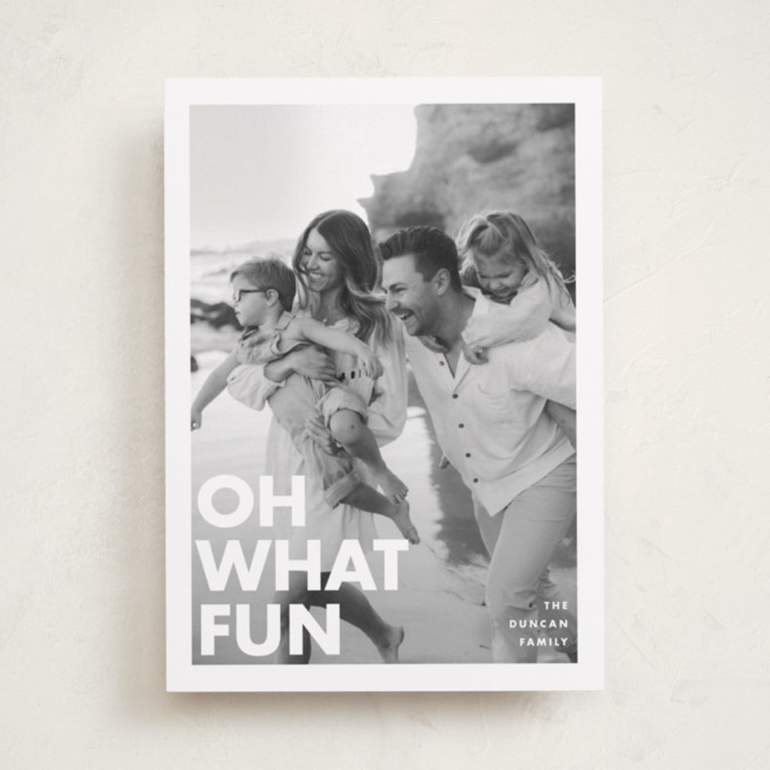 "Holiday Poster" - Holiday Cards in Snow by Maria Alou - Front