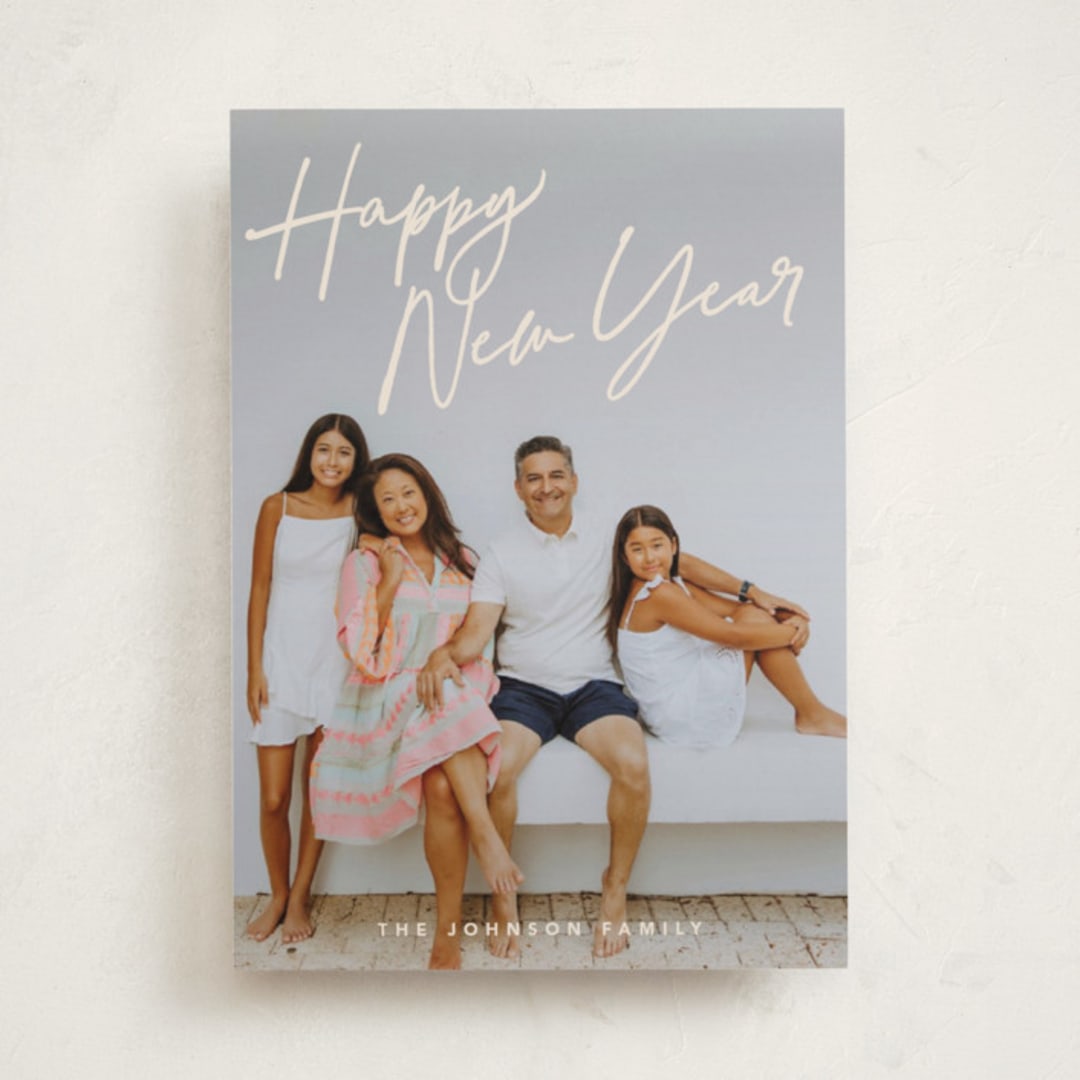 "Caroling" - Holiday Cards in Eggnog by Robert and Stella - Front