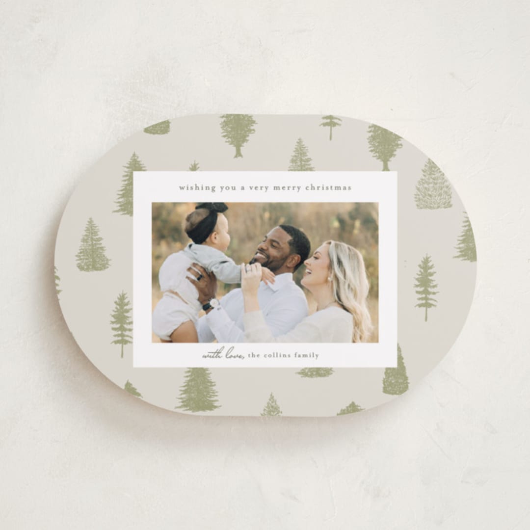 "All Evergreen" - Holiday Cards in Greenery by Heather Cairl - Front