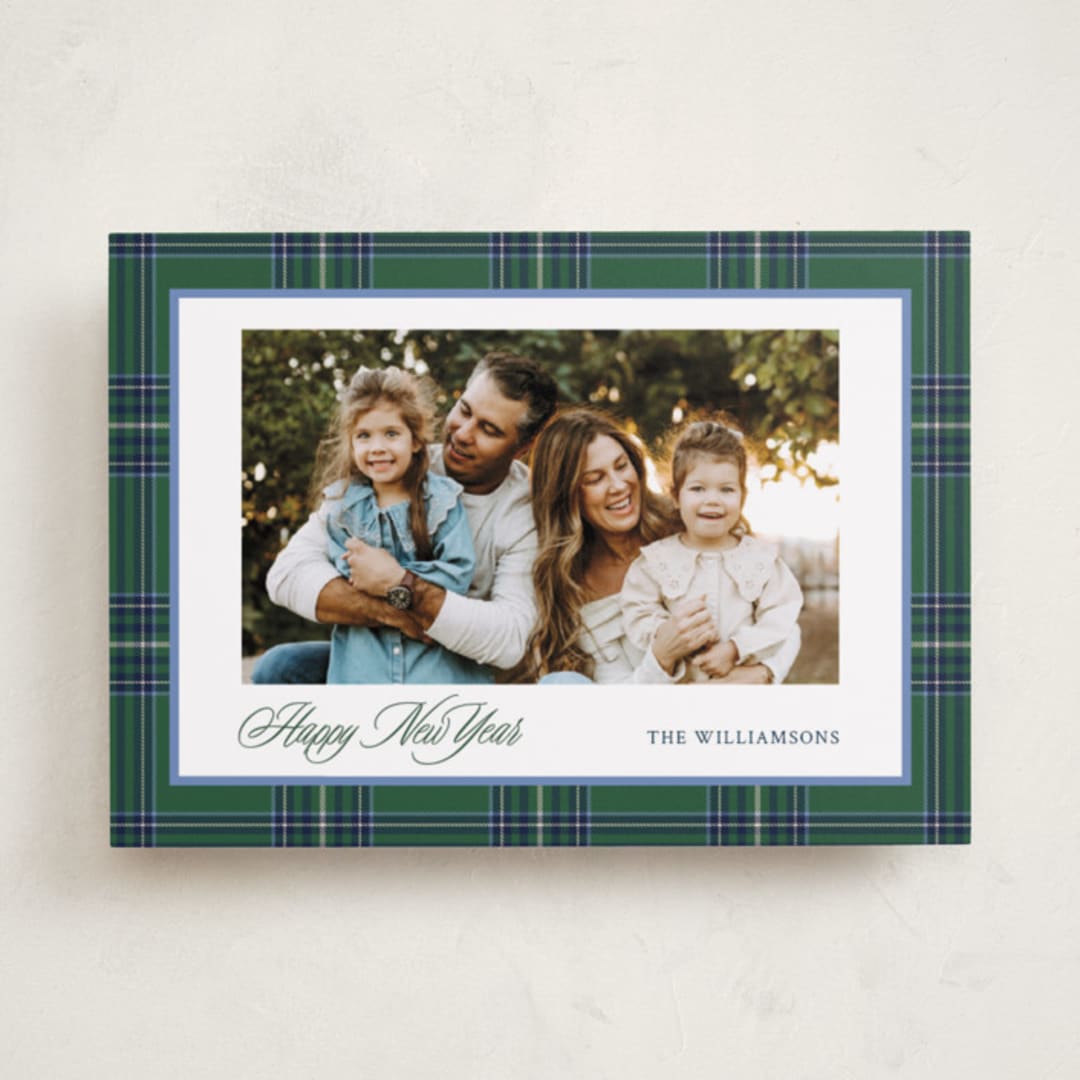 "Navy Baby" - Holiday Cards in Evergreen by Cindy Reynolds - Front