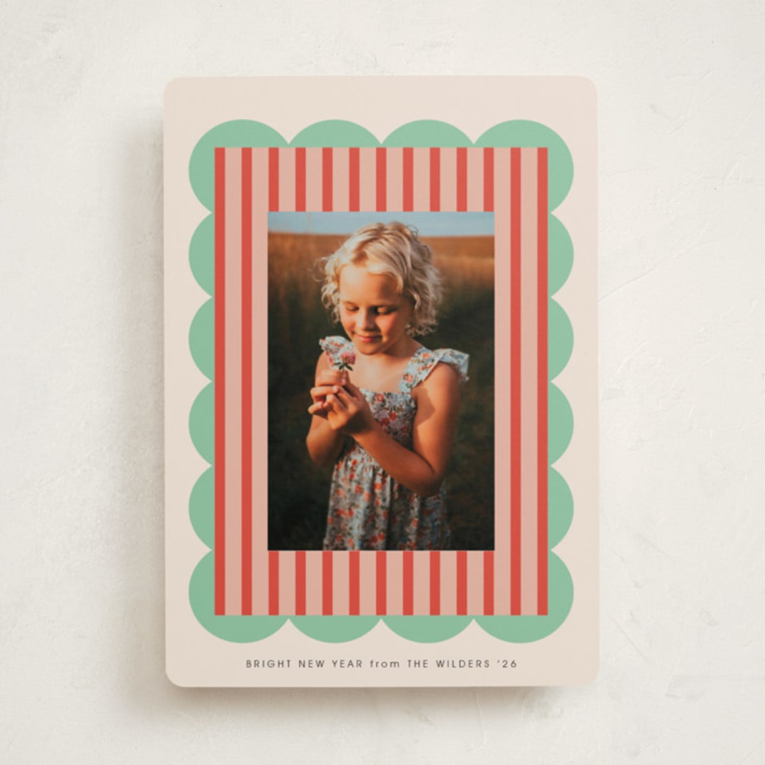 "Layered frame" - Holiday Cards in Mint Chip by Morgan Kendall - Front