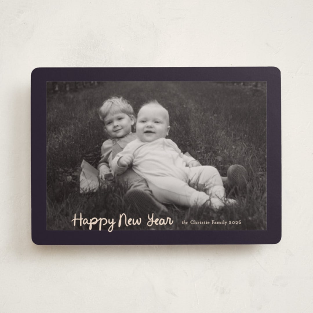 "Christmas Pudding" - Holiday Cards in Midnight by Ani Somi - Front