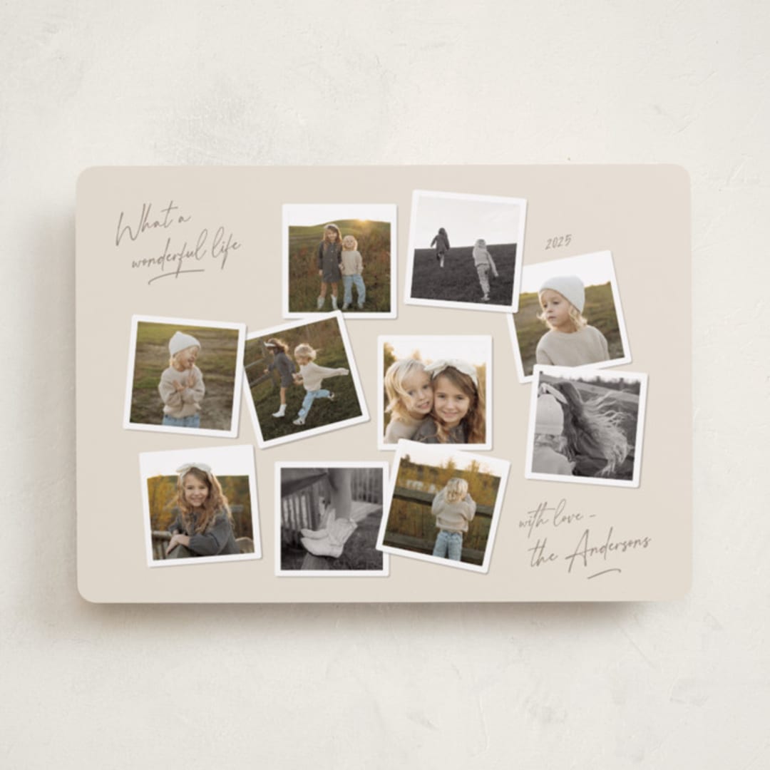 "Vintage Collage" - Holiday Cards in Cookie Dough by Lisa McLean - Front