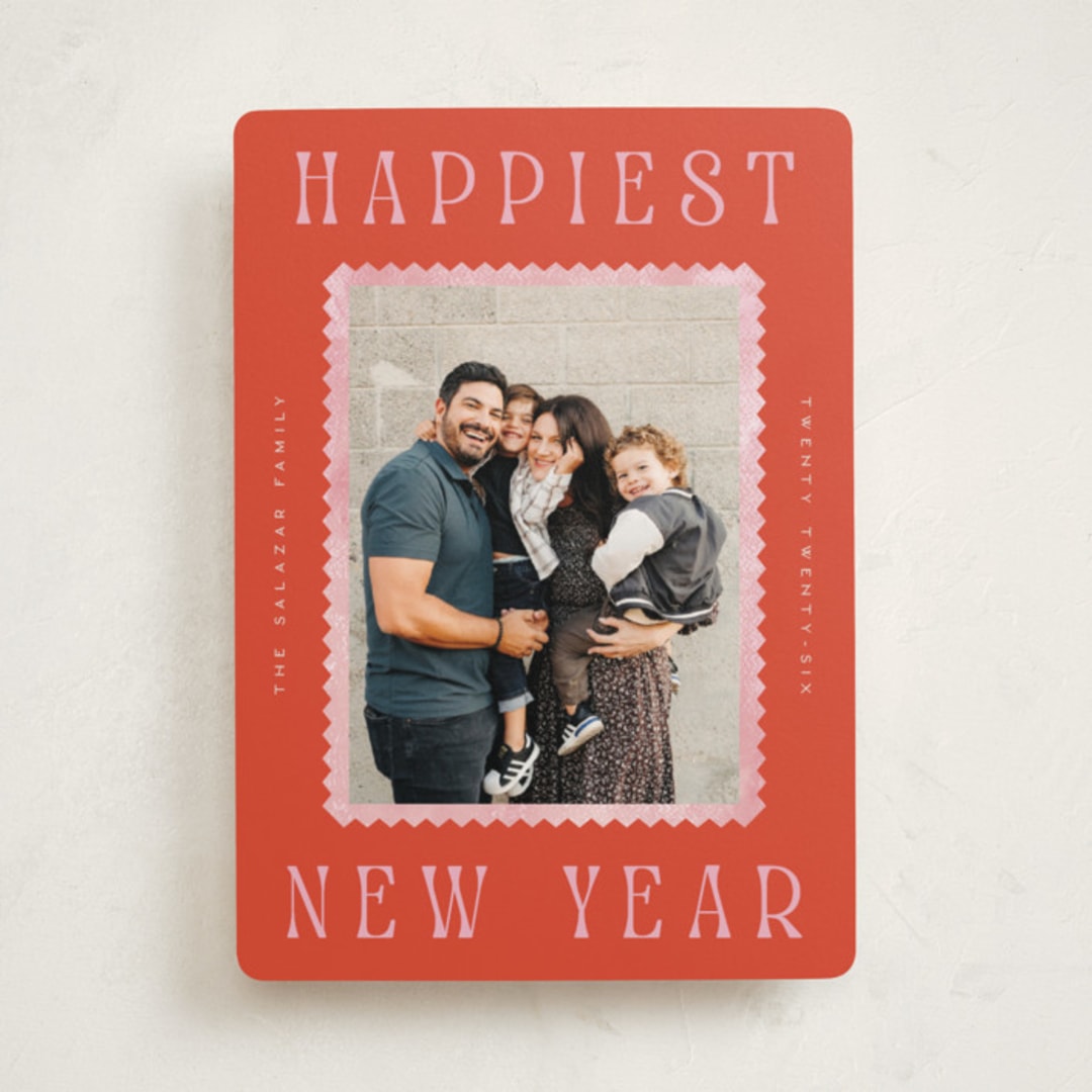 "Delightful" - Holiday Cards in Maraschino by Pixel and Hank - Front