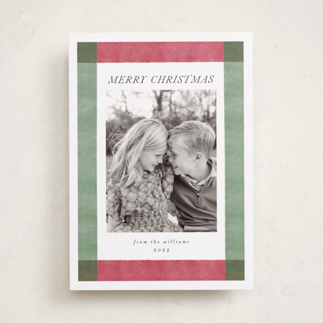 "Holiday Rainbow" - Holiday Cards in Crimson Green by Chris Griffith - Front