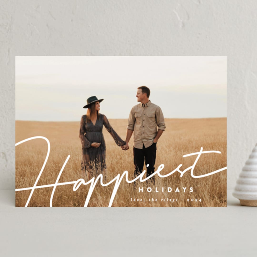 "happiest written" - Holiday Cards in Frost by Summer Winkelman - Front