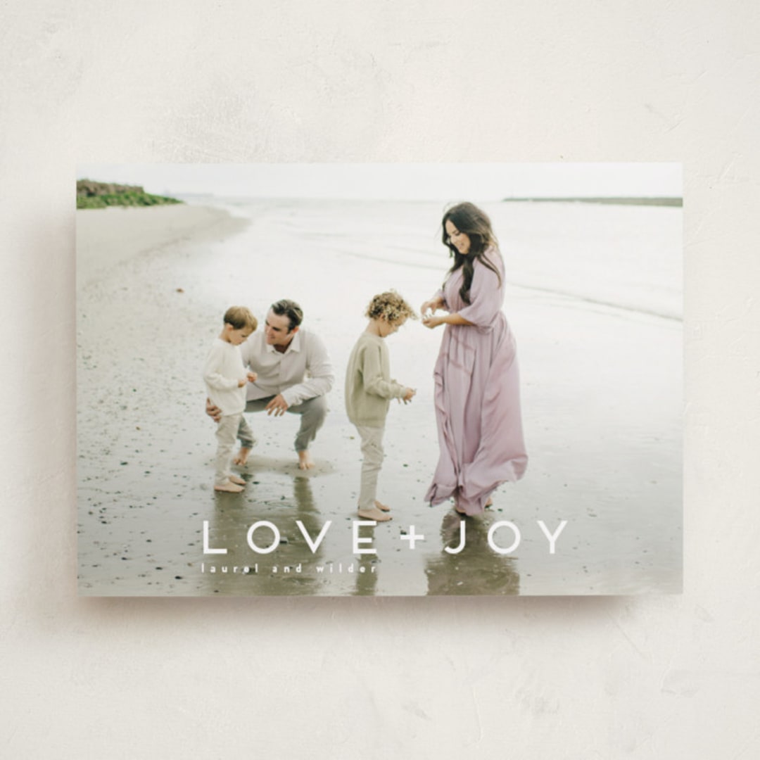 "love joy" - Holiday Cards in Snow by Kate Ross - Front