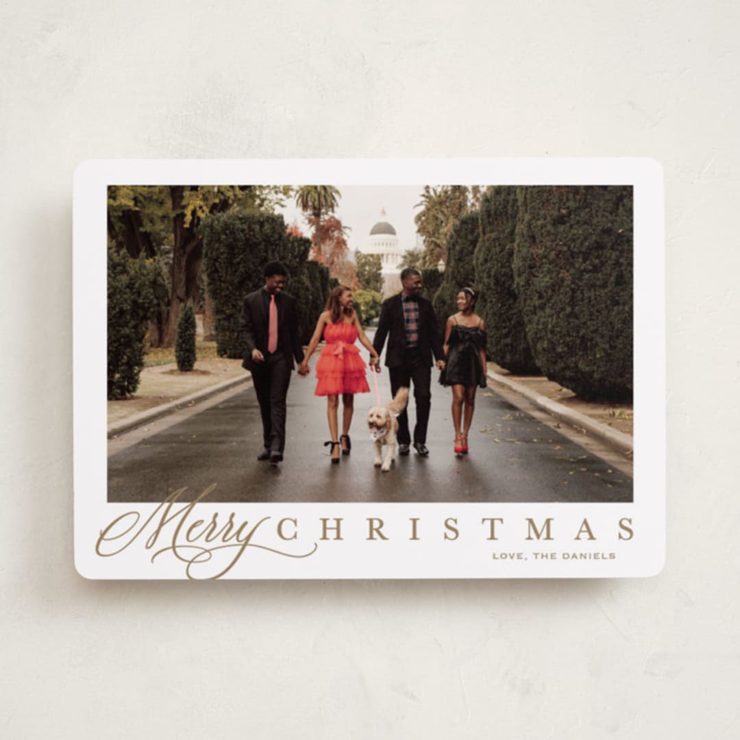 "Footnote" - Holiday Cards in Honey by Carolyn MacLaren - Front