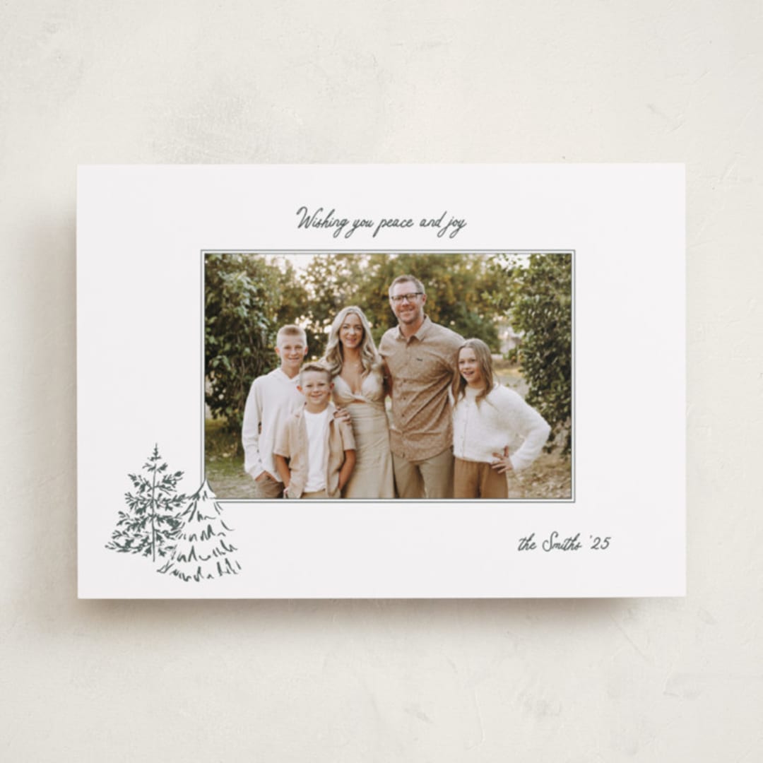 "Minimal tree farm" - Holiday Cards in Forest by Michelle Harrick - Front
