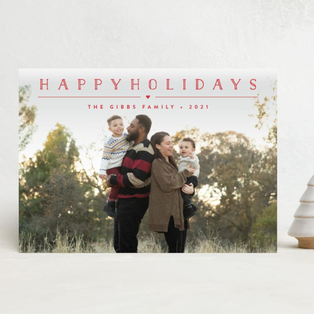 "Height of Happiness" - Holiday Cards in Holly by Carolyn MacLaren - Front