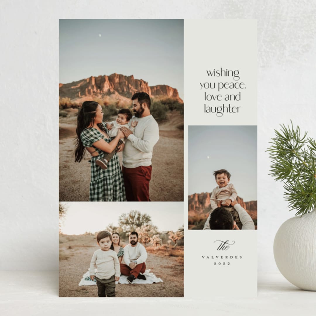 "Peace, Love, Laughter" - Holiday Cards in Classic by Heather Cairl - Front