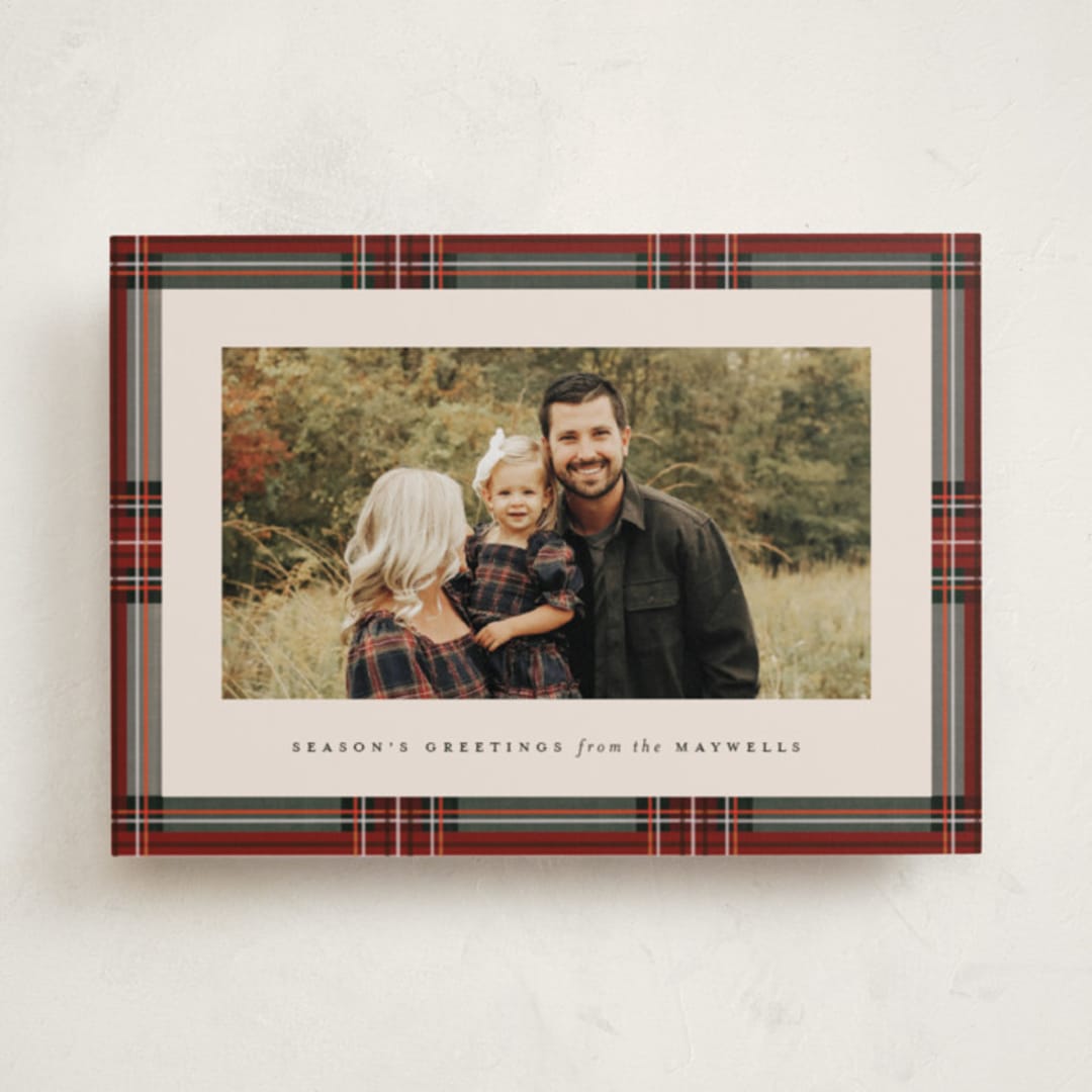 "Highland Holiday" - Holiday Cards in Antique by Olivia Kanaley Inman - Front