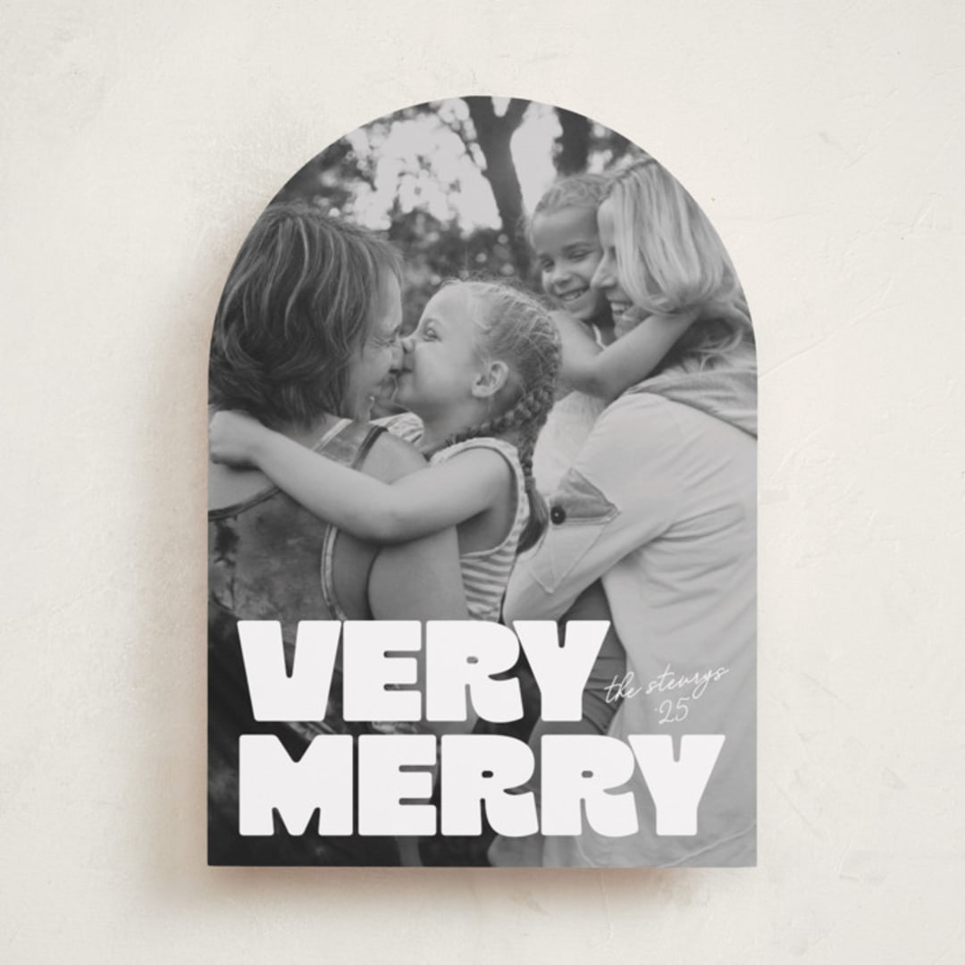 "Very Bold" - Holiday Cards in Snowflake by Jessie Steury - Front