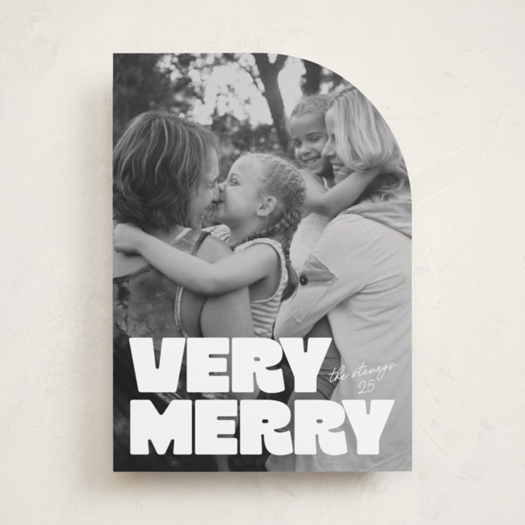 "Very Bold" - Holiday Cards in Snowflake by Jessie Steury - Front