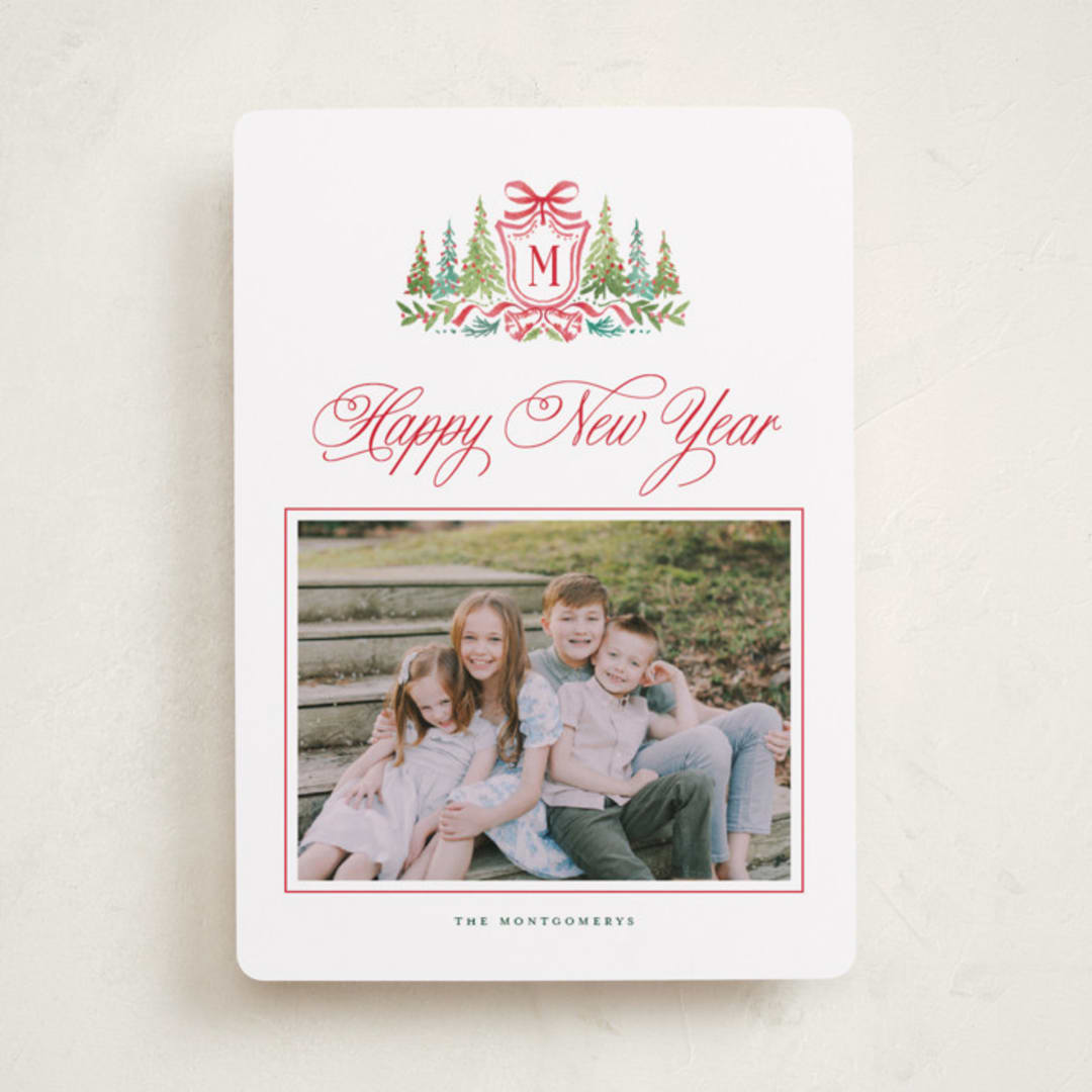 "Crestendo" - Holiday Cards in Wreath by Petra Kern - Front