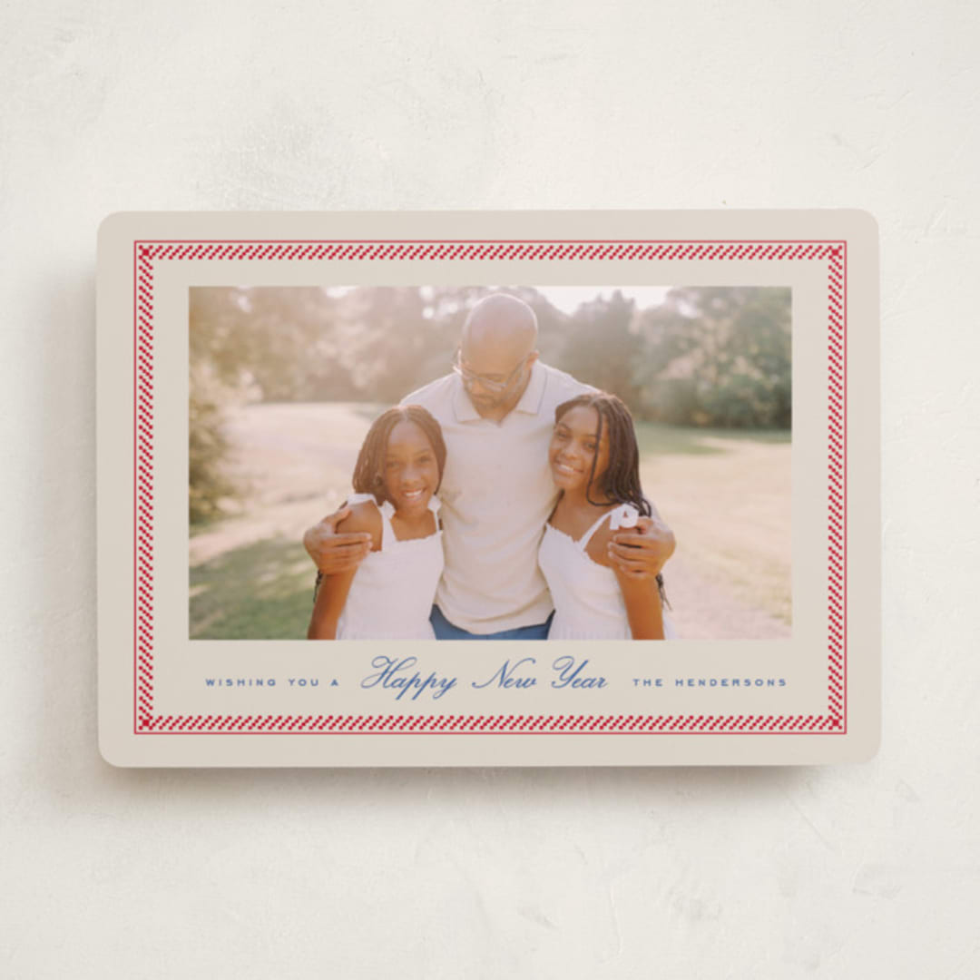 "Wicker" - Holiday Cards in Eggnog by Amy Kross - Front