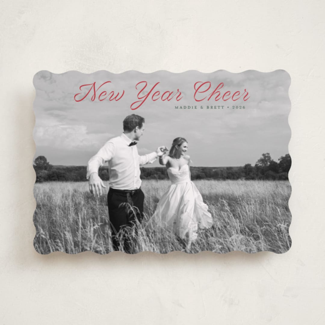 "Endearing" - Holiday Cards in Ruby by Alston Foster - Front