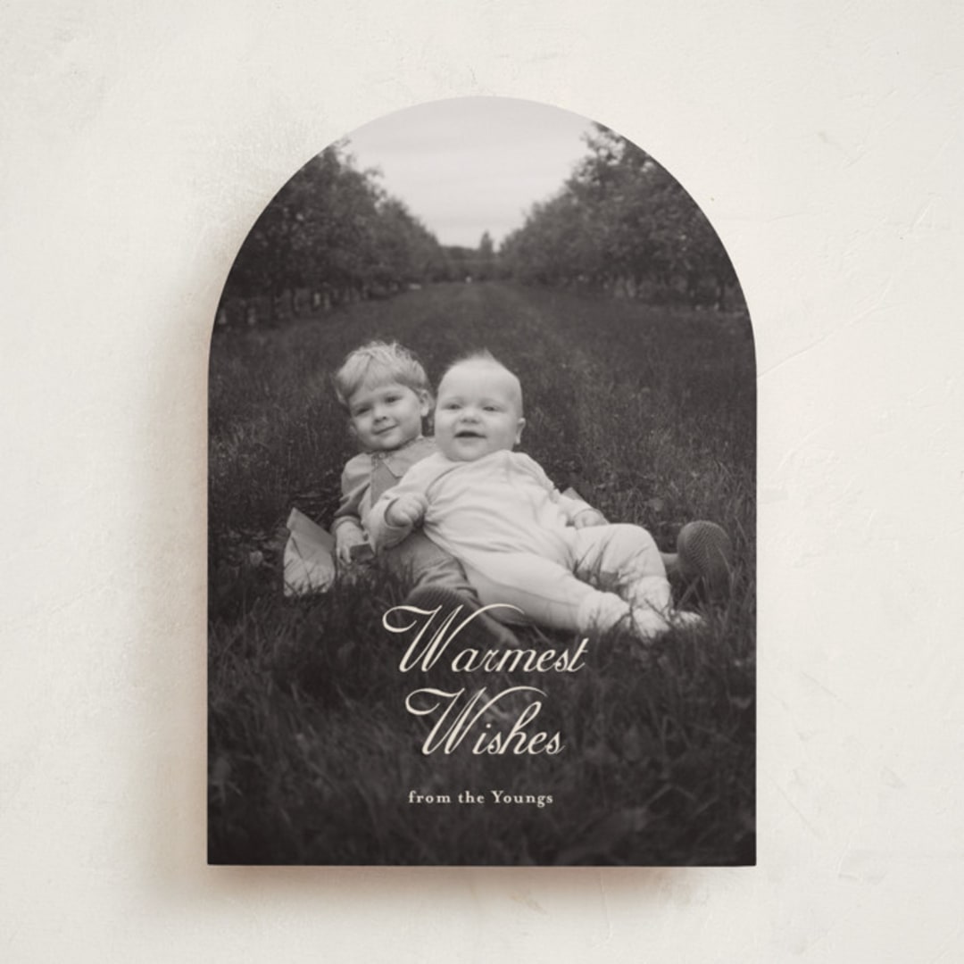 "Warm Winter Wishes" - Holiday Cards in Vanilla by Ani Somi - Front