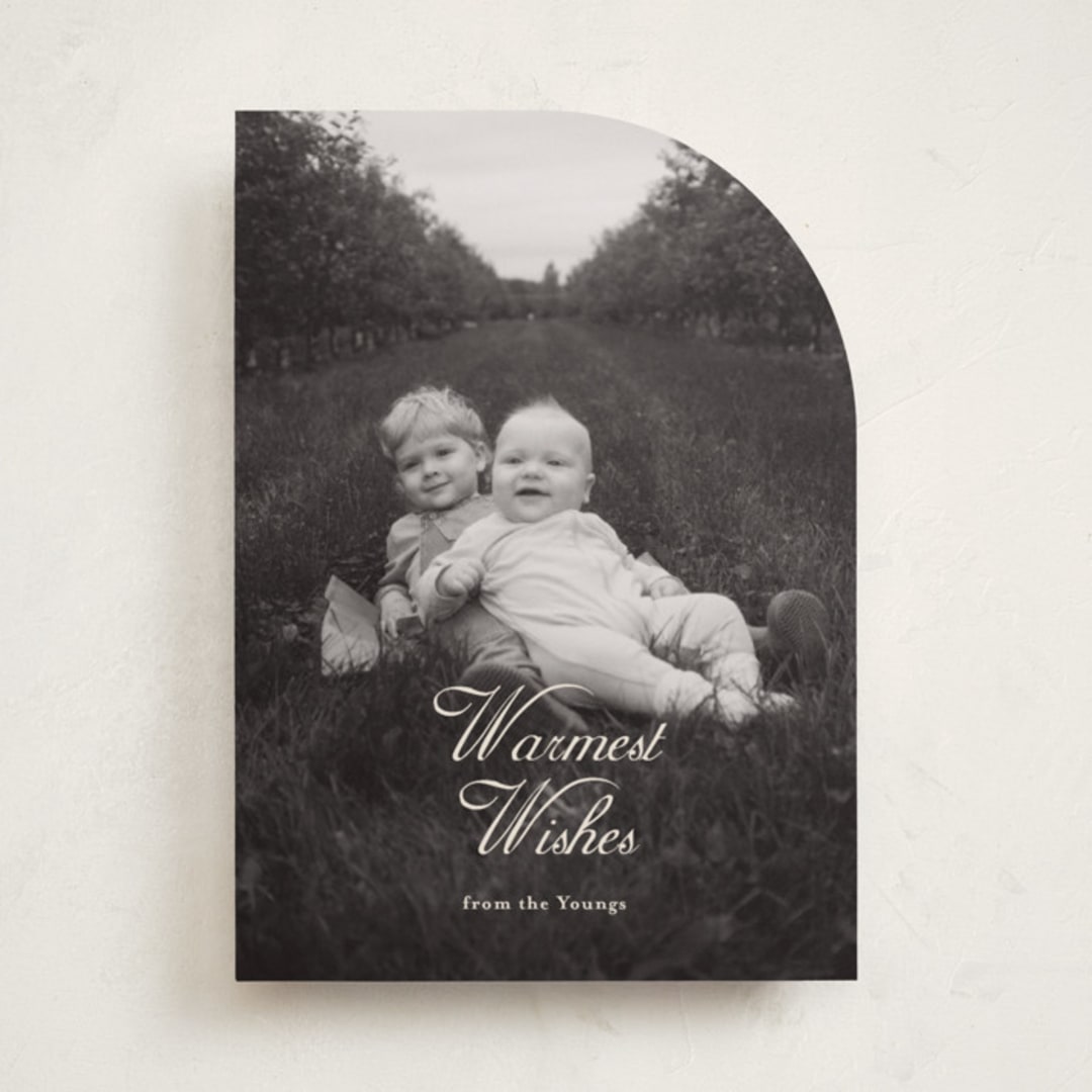 "Warm Winter Wishes" - Holiday Cards in Vanilla by Ani Somi - Front