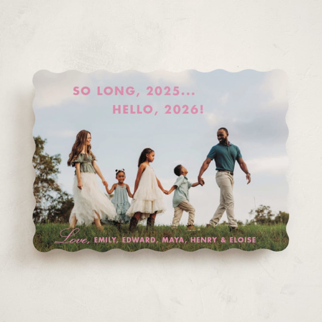 "Opening Titles" - Holiday Cards in Gumdrop by Megan Davis - Front