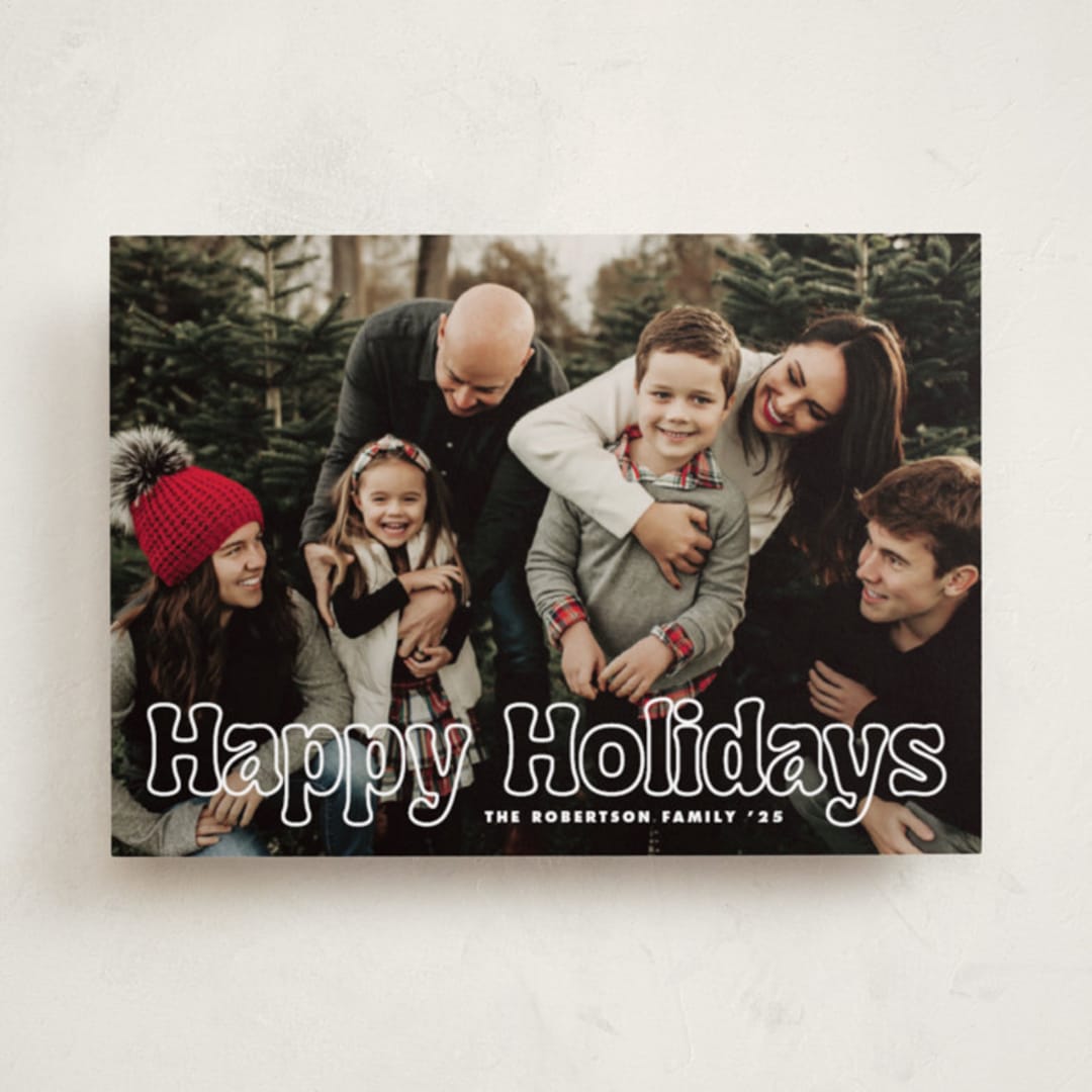 "Outline" - Holiday Cards in Starlight by Jessie Steury - Front