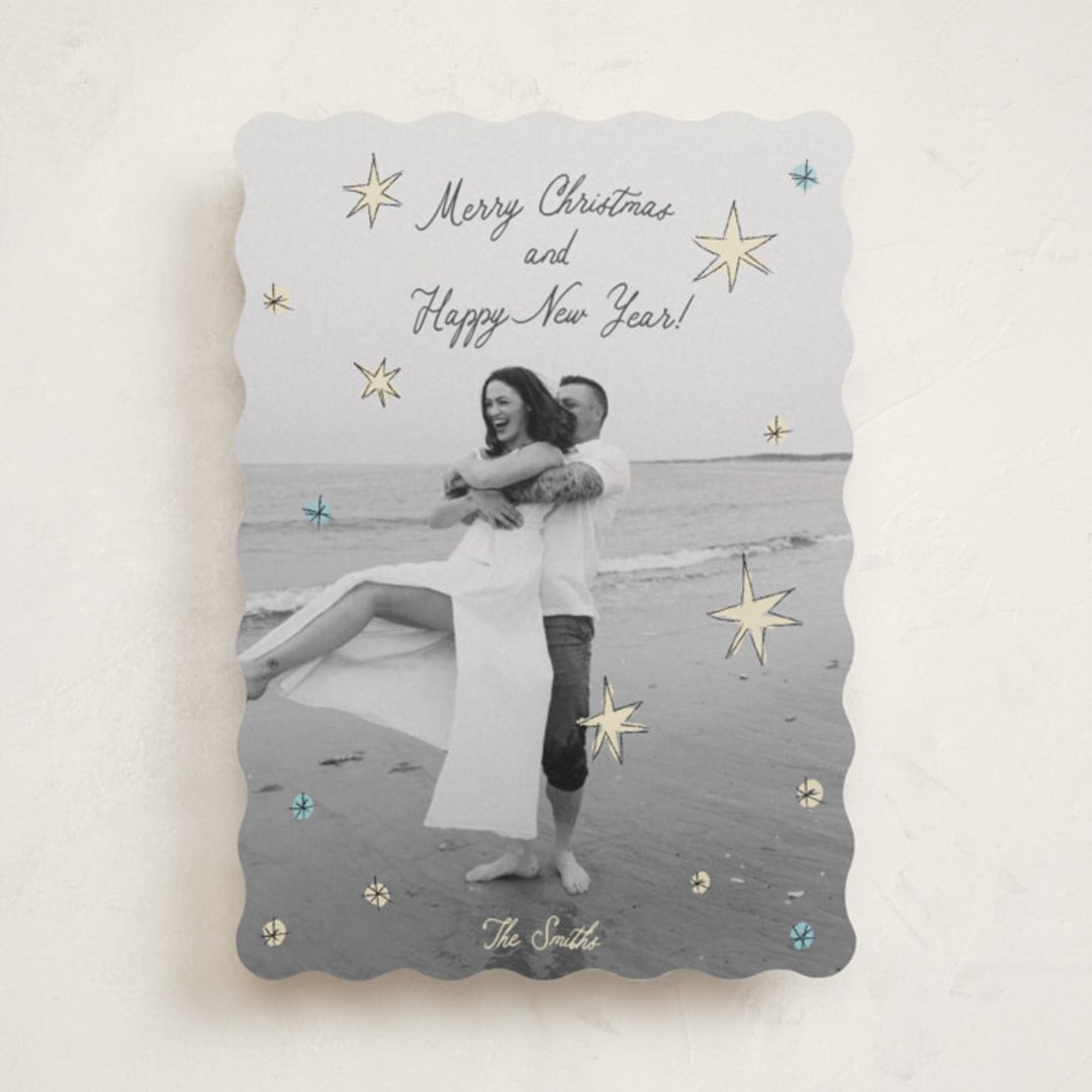 "the stars" - Holiday Cards in Wintermint by Helena Vitto - Front
