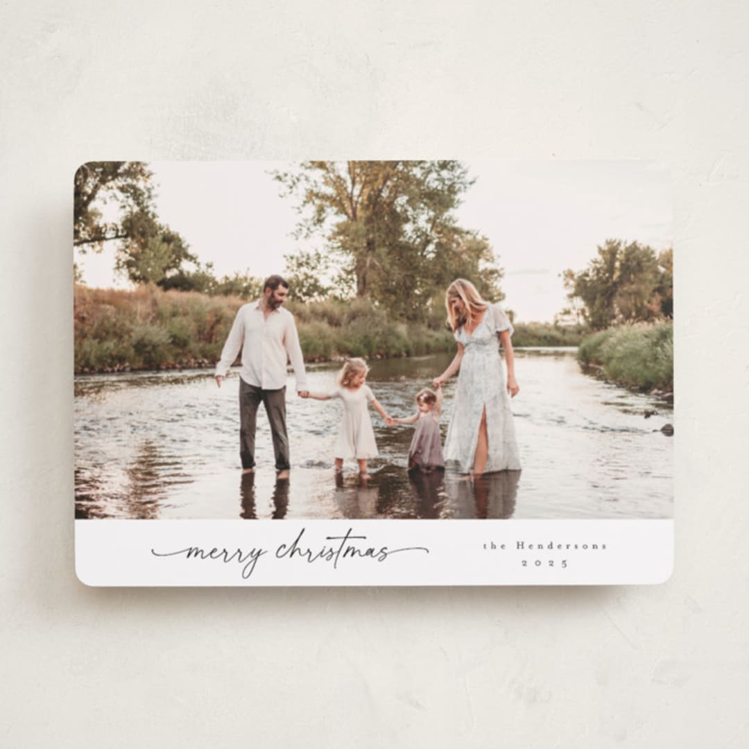 "modernist" - Holiday Cards in Snow by Christy Hy Lee - Front