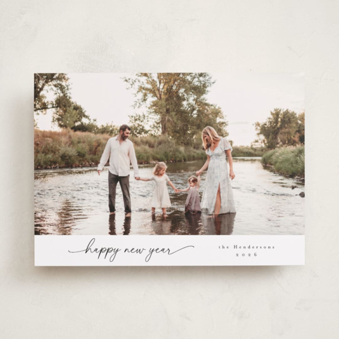 "modernist" - Holiday Cards in Snow by Christy Hy Lee - Front