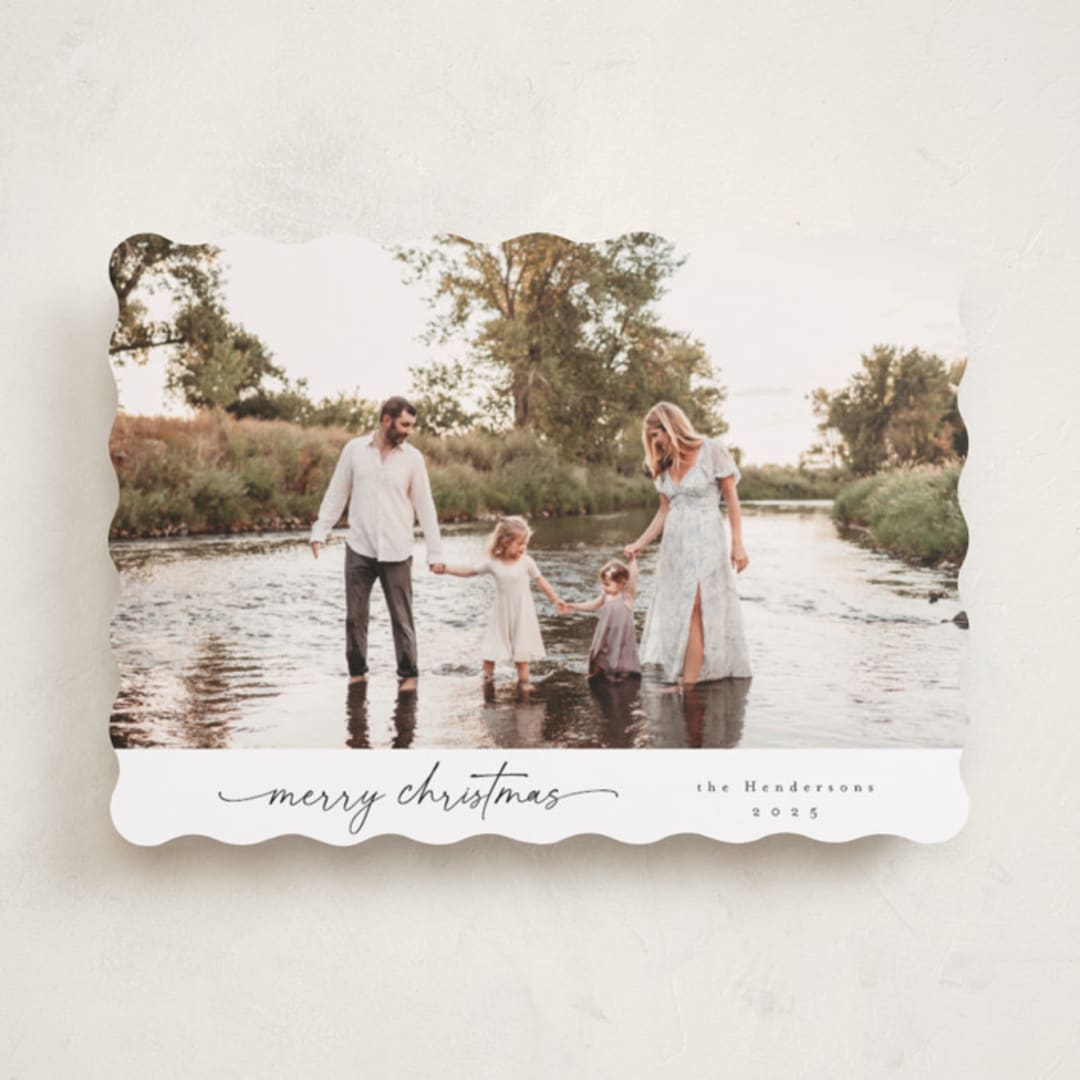 "modernist" - Holiday Cards in Snow by Christy Hy Lee - Front