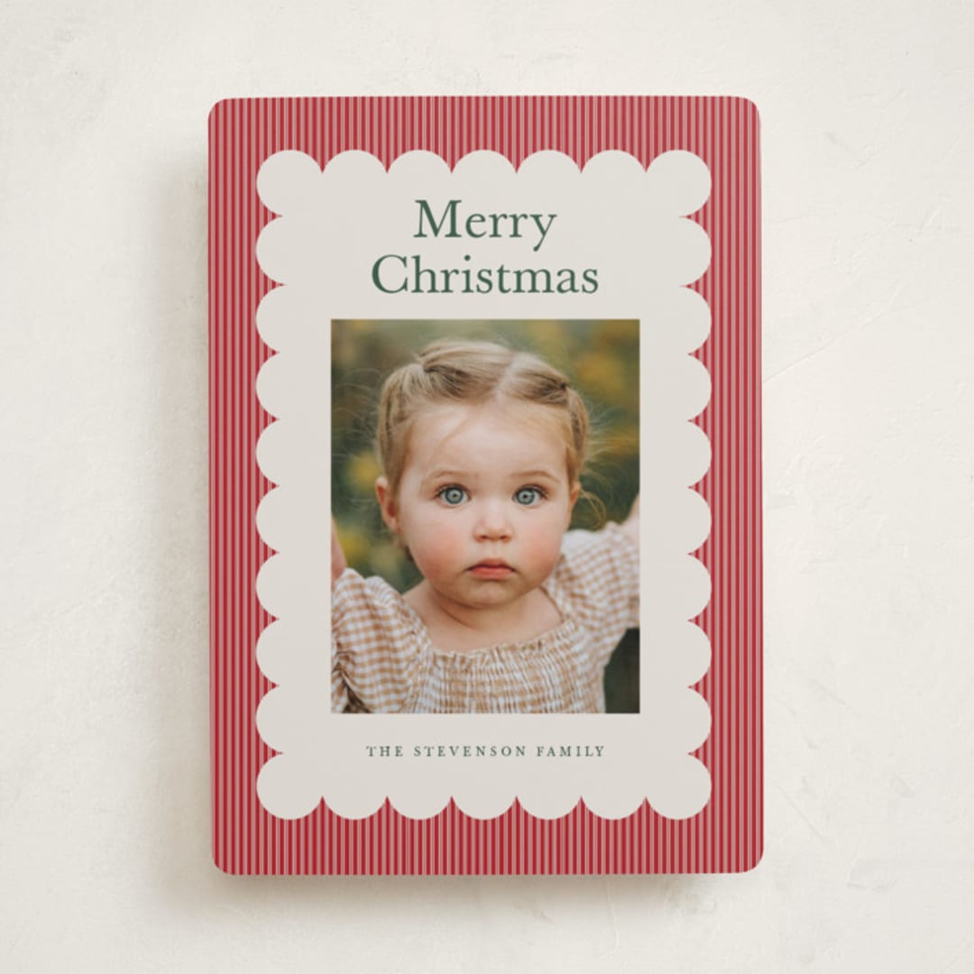 "Charm" - Holiday Cards in Cherry by Nicoletta Savod - Front