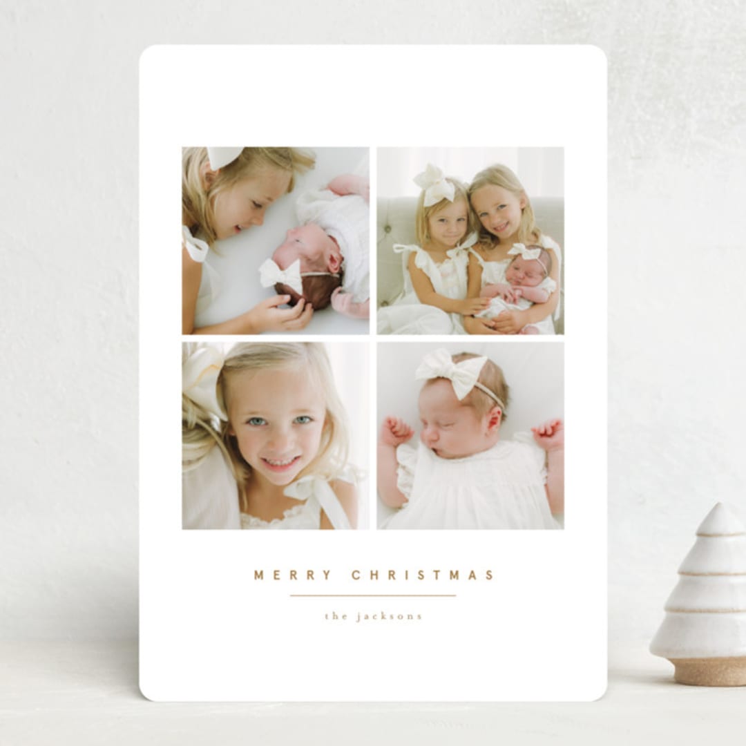 "Memories of the Holiday Season" - Holiday Cards in Seashell by Juneau Designs - Front