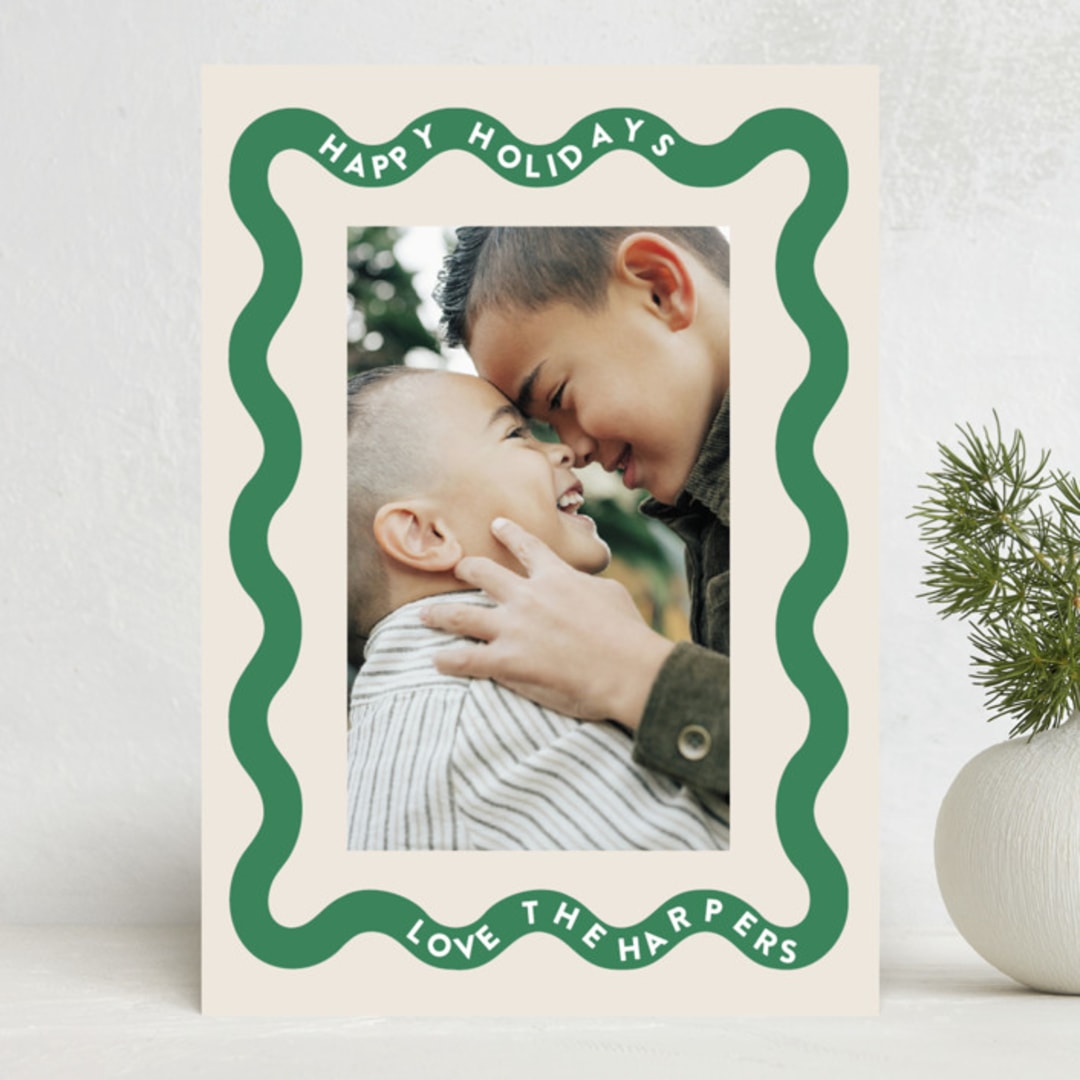"ricrac" - Holiday Cards in Wreath by Lori Wemple - Front