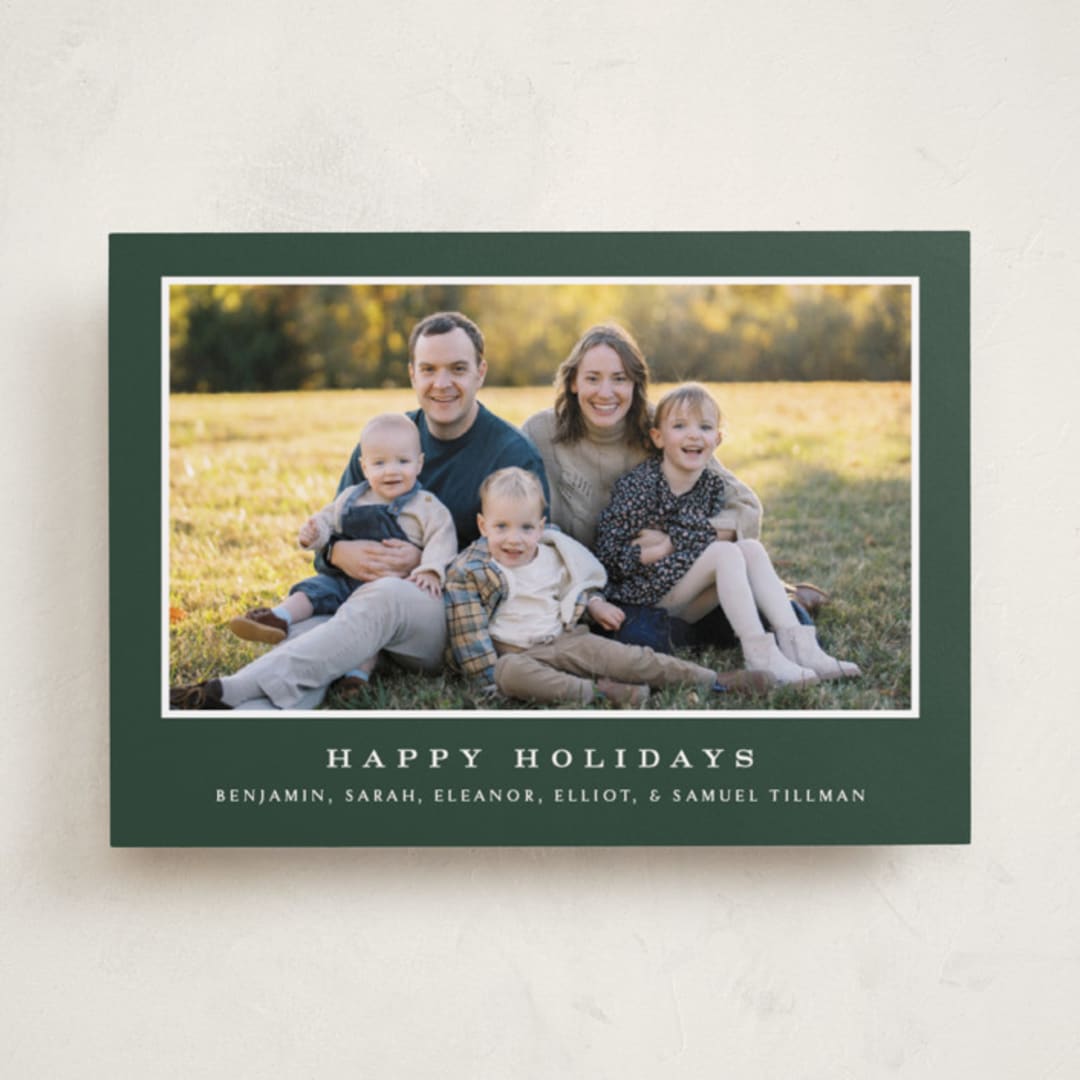 "Meadows" - Holiday Cards in Pine by Amy Kross - Front