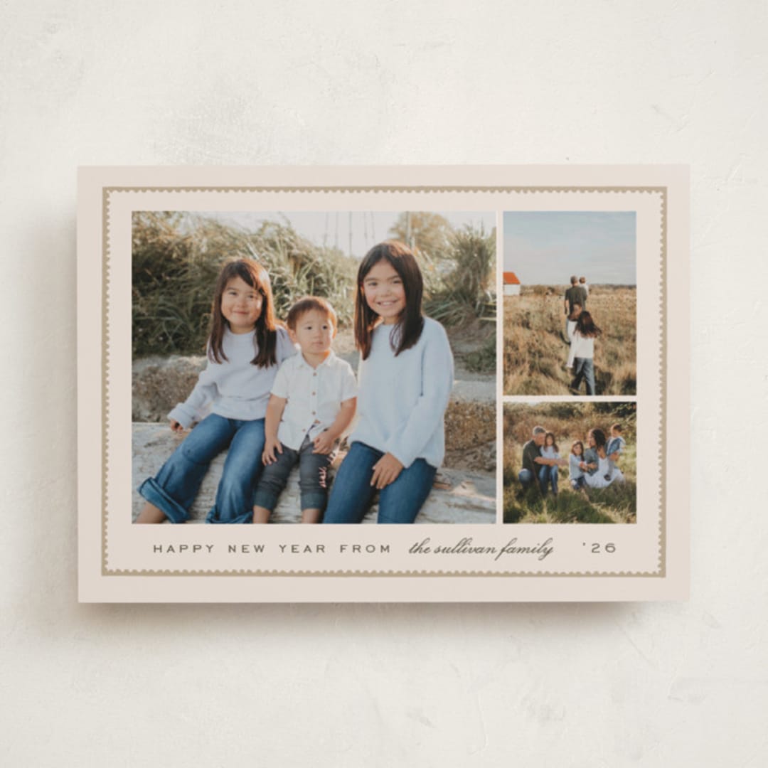 "Sealed" - Holiday Cards in Eggnog by Amy Kross - Front