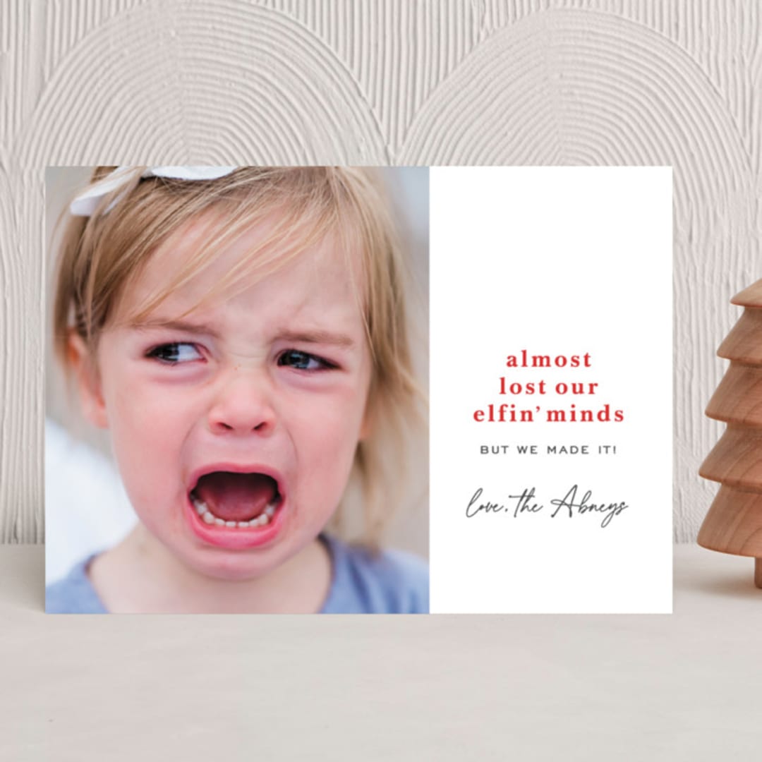 "elfin' minds" - Holiday Cards in Holiday by Sara Hicks Malone - Front