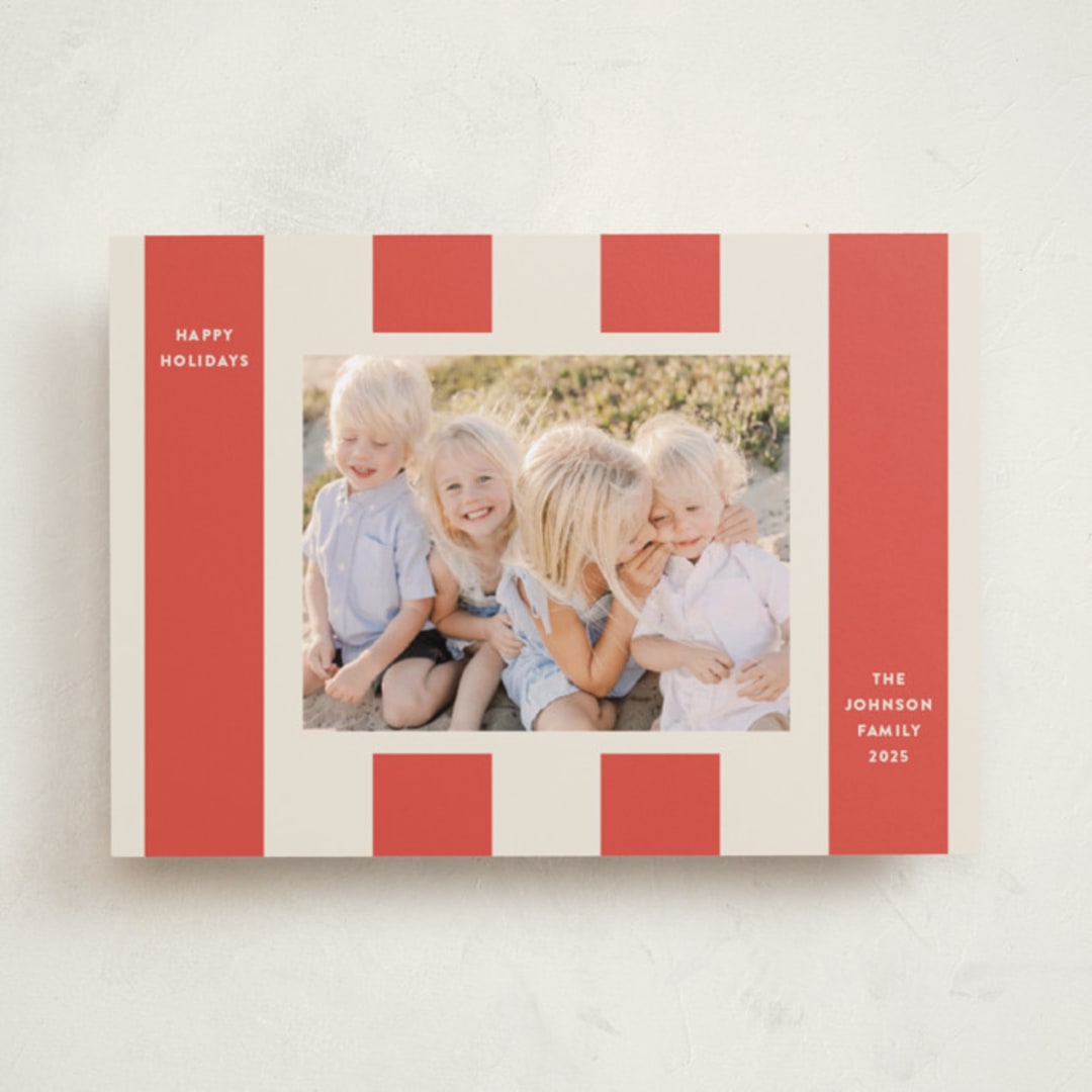 "Aperitivo" - Holiday Cards in Stocking by Megan Davis - Front