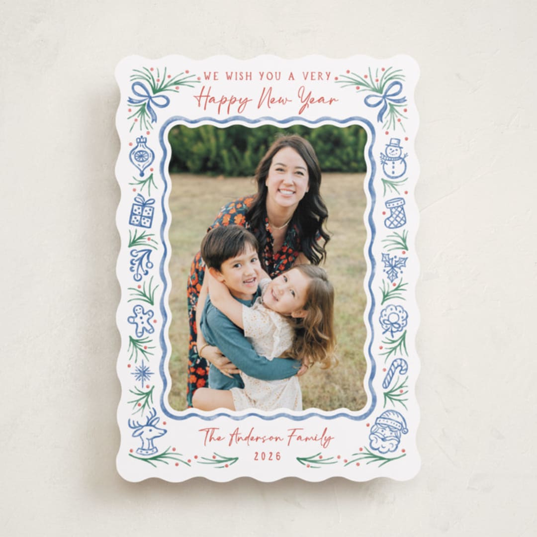 "Christmas Wish" - Holiday Cards in Frost by Paper Sun Studio - Front