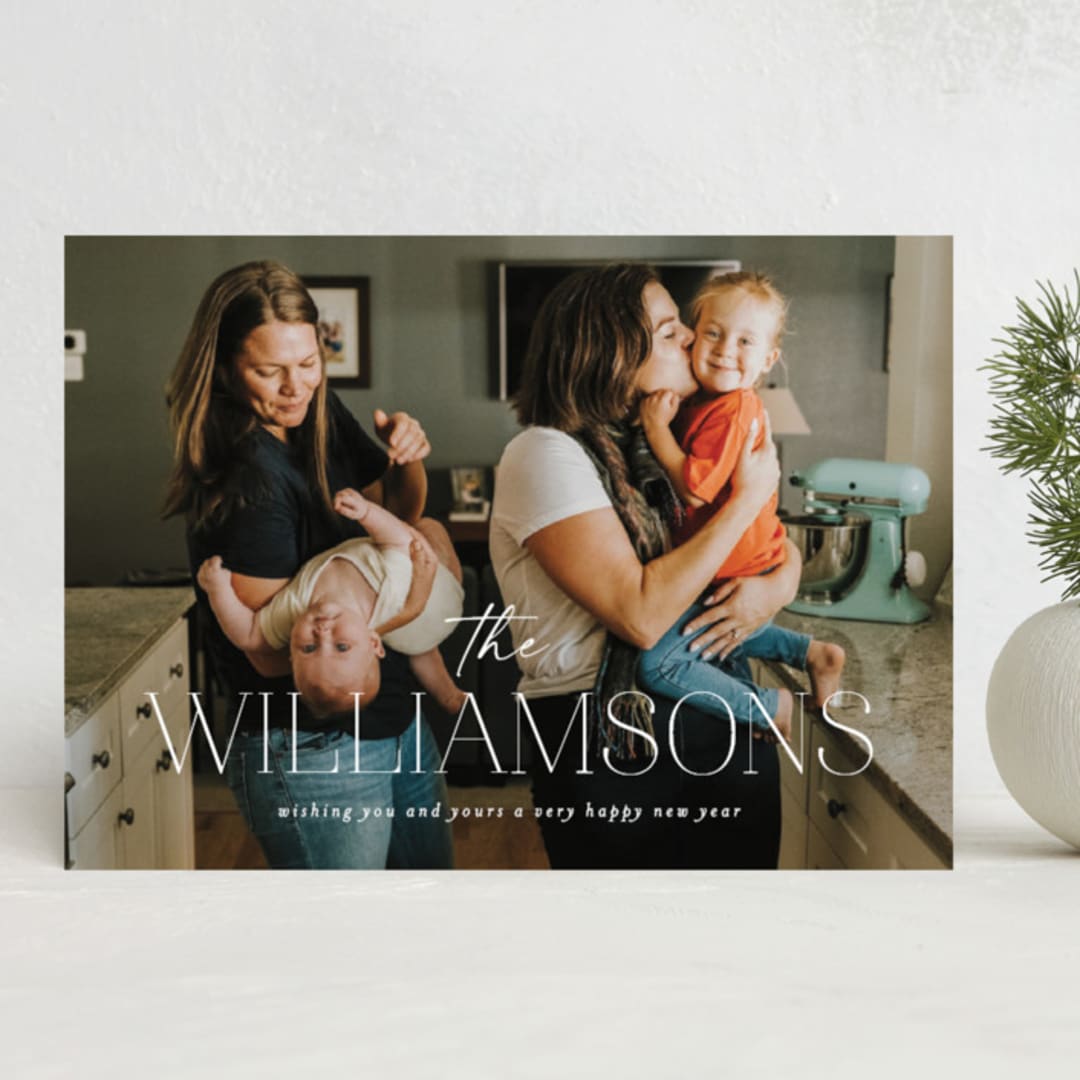 "Simple name" - Holiday Cards in Snowflake by Brooke Chandler - Front