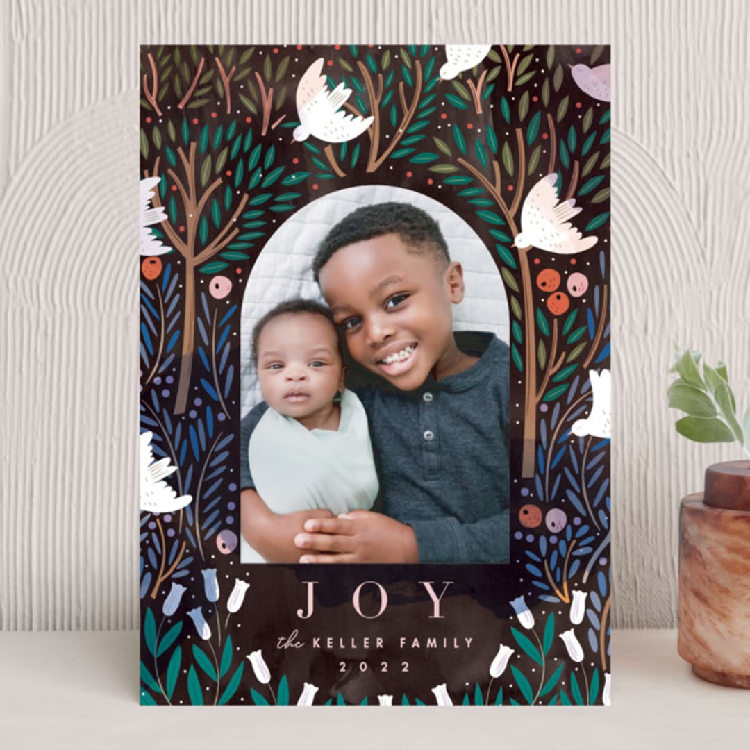 "Medieval Garden" - Holiday Cards in Spice Garden by Eve Schultz - Front