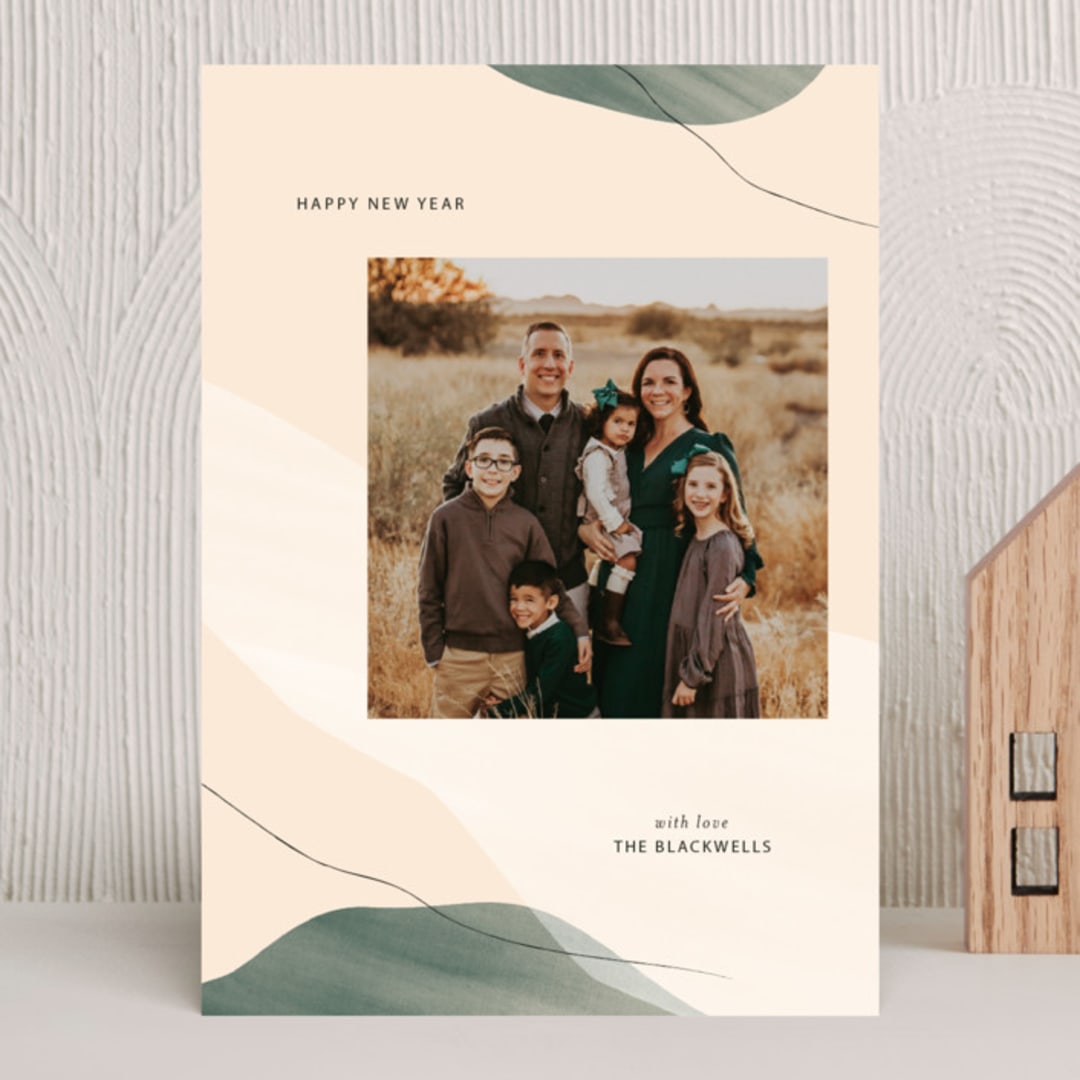 "Emerald Canyon" - Holiday Cards in Emerald by Wendy Chung - Front