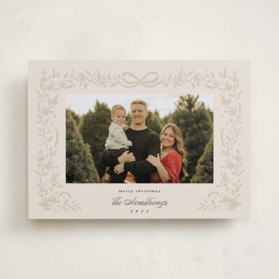 "Garland" - Holiday Cards in Buttercream by Kate Ahn - Front