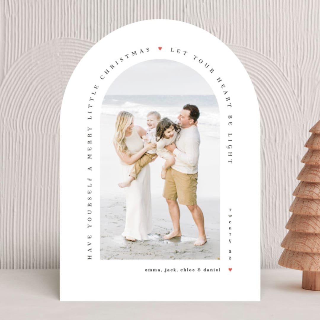 "Merry Little Arch" - Holiday Cards in Sugar by Mary Kay Garttmeier - Front