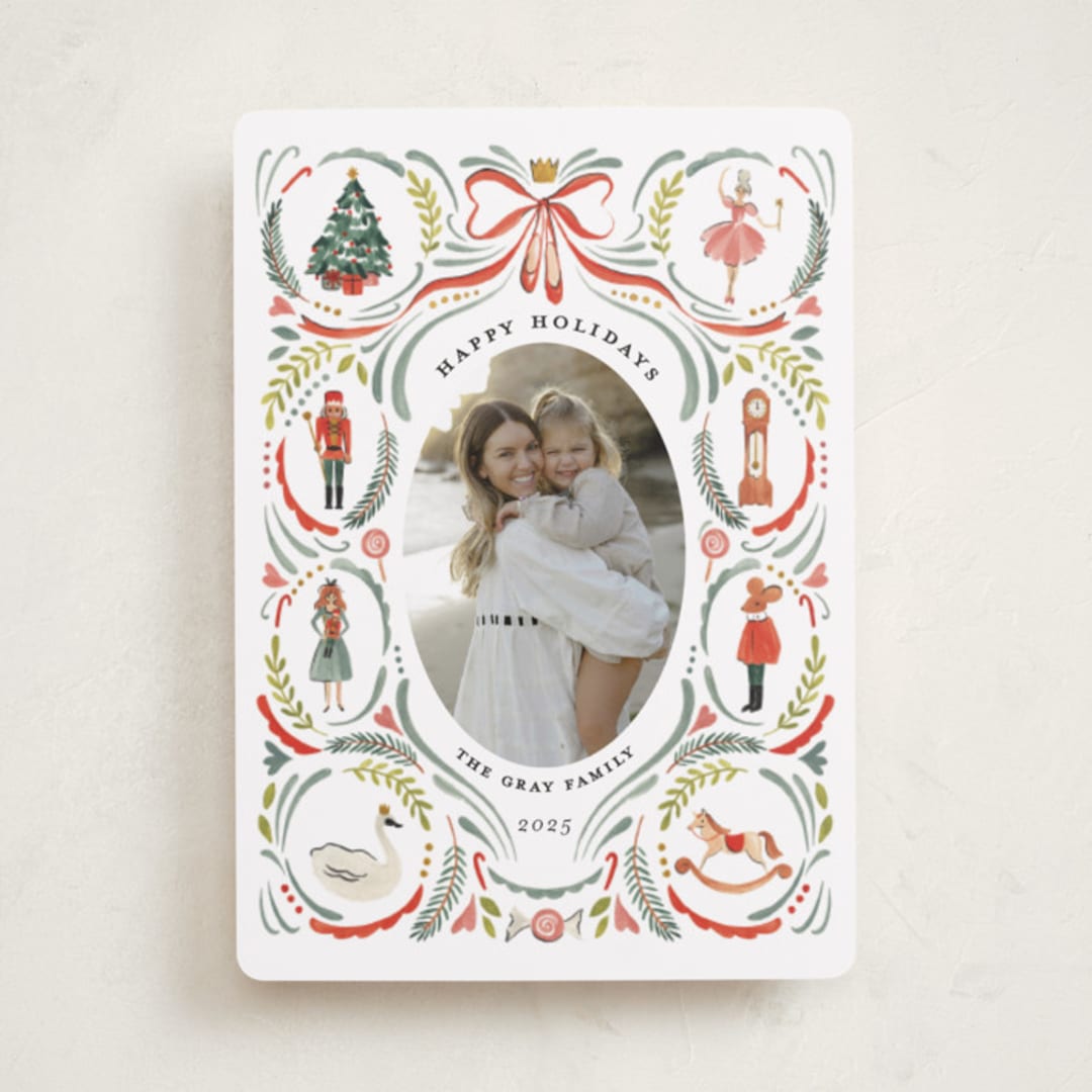 "Nutcracker dance" - Holiday Cards in Holly Leaf by Sarah Knight - Front