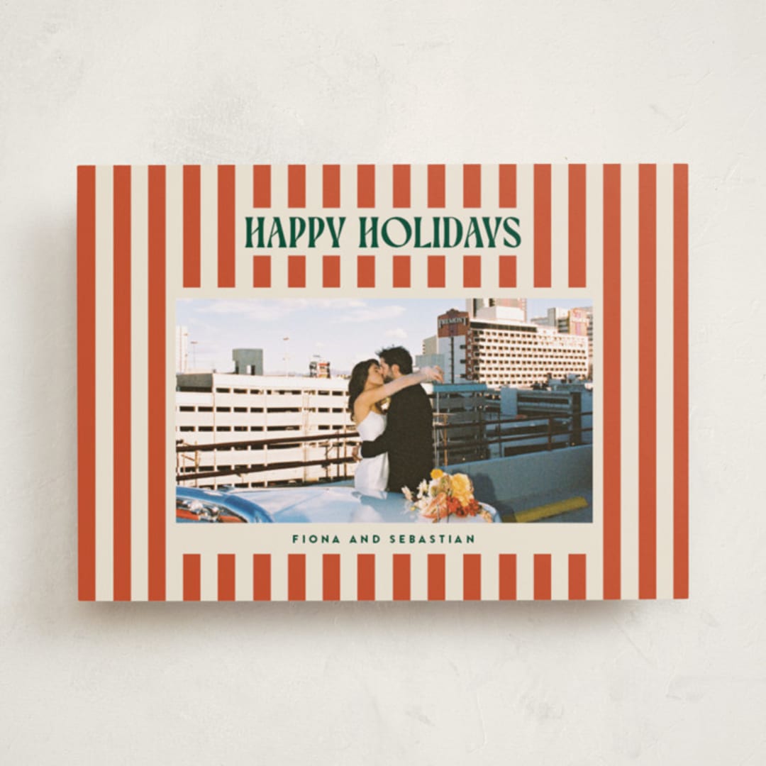 "Bold & Bright" - Holiday Cards in Mistletoe by Ekko Studio - Front