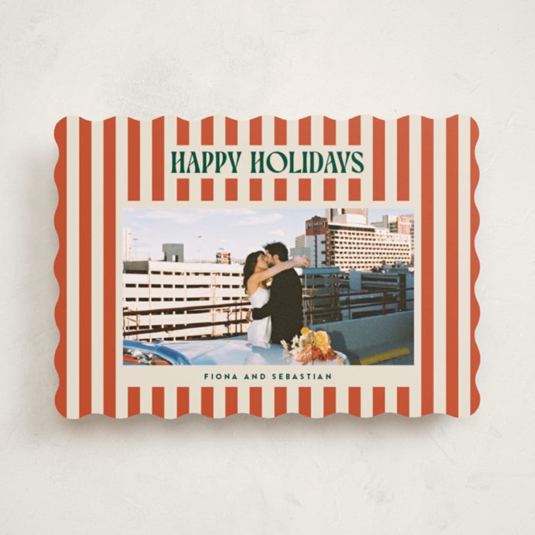 "Bold & Bright" - Holiday Cards in Mistletoe by Ekko Studio - Front